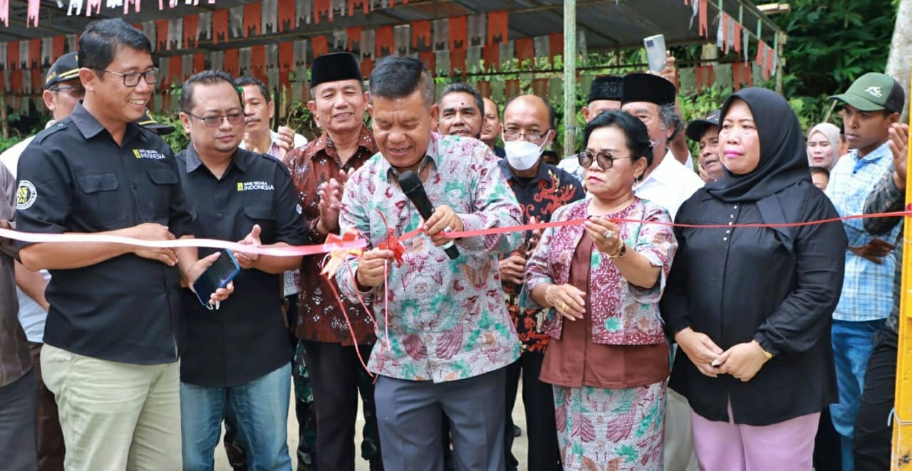 Ini Pesan Bupati Simalungun Saat Resmikan Jembatan Penghubung Nagori