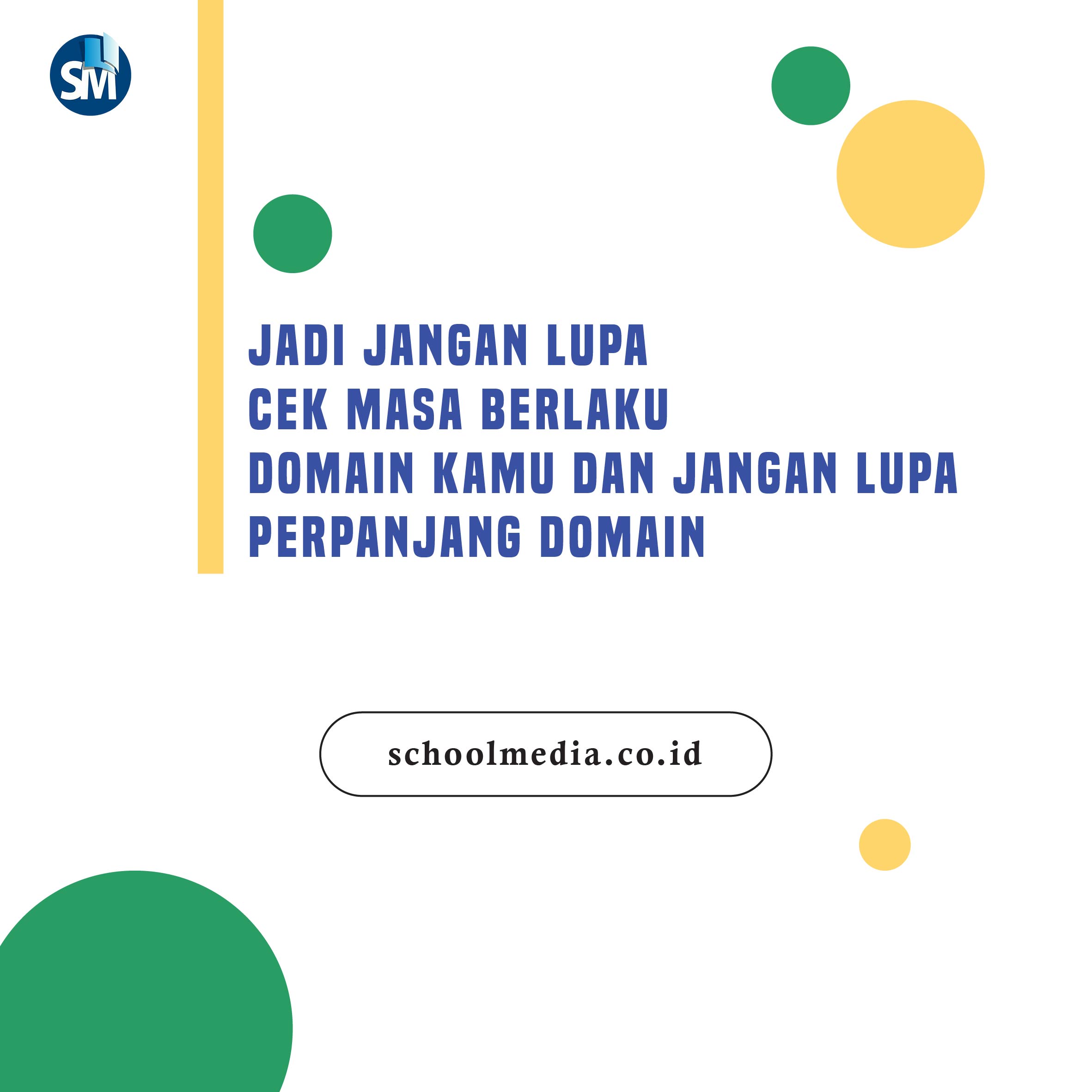Ini Kerugian Jika Tidak Perpanjang Domain