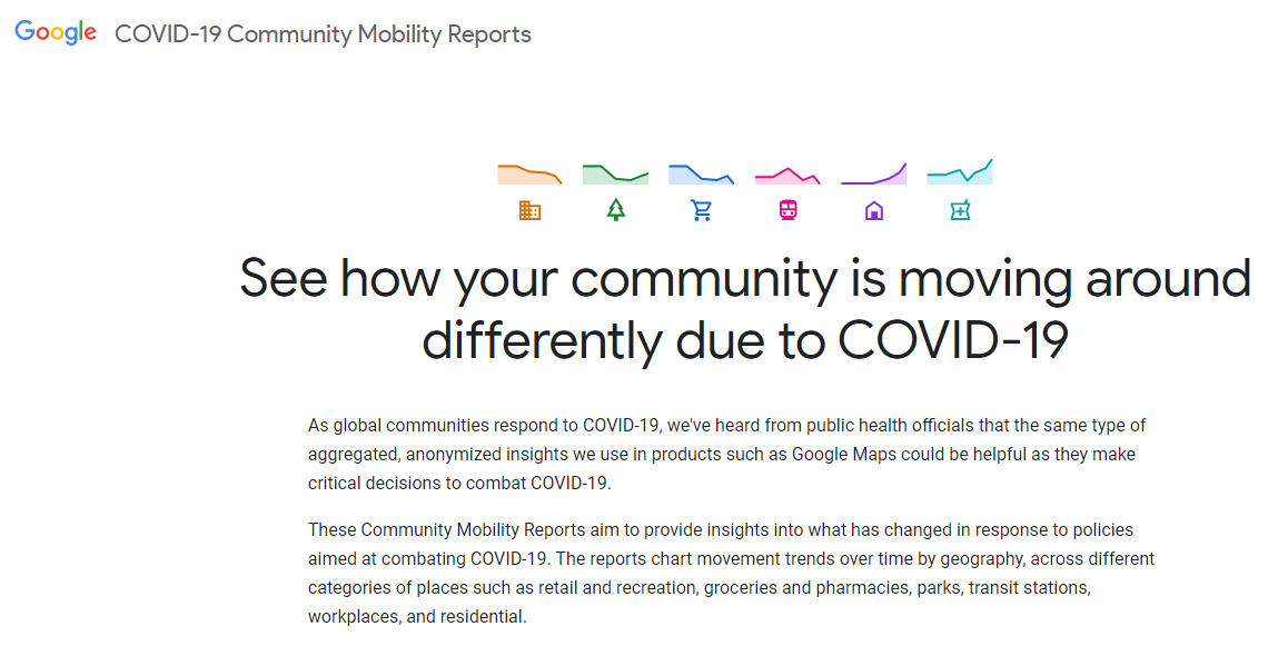 Antisipasi Sebaran Covid-19, Google Luncurkan Community Mobility Reports