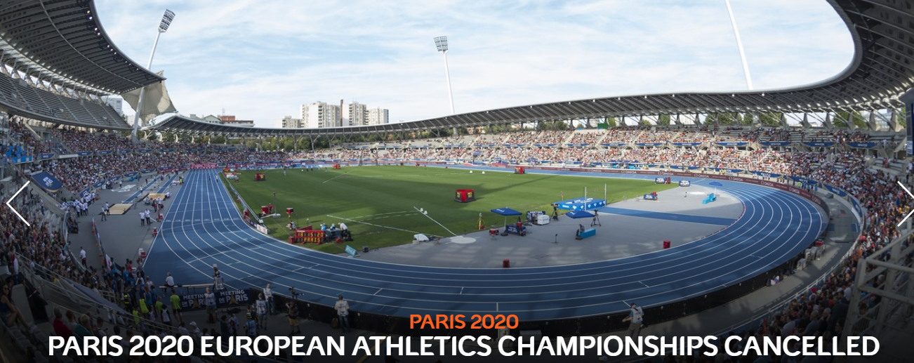 Kejuaraan atletik Eropa 2020 Resmi Dibatalkan
