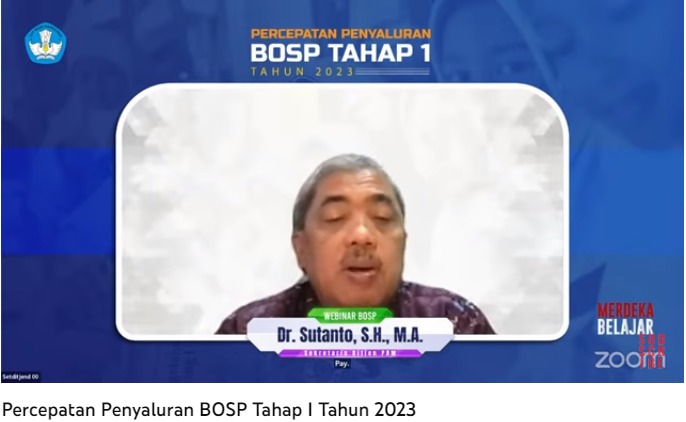 Percepatan Penyaluran BOSP Tahap I  Untuk 406.443 Sekolah Jenjang PAUD Dikdasmen