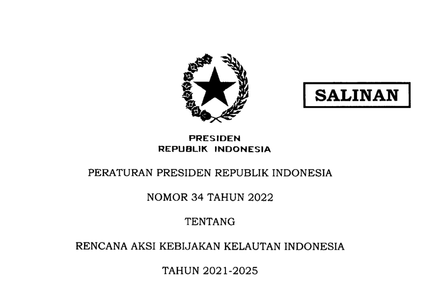 Perpres Rencana Aksi Kebijakan Kelautan Indonesia 2021-2025 Terbit