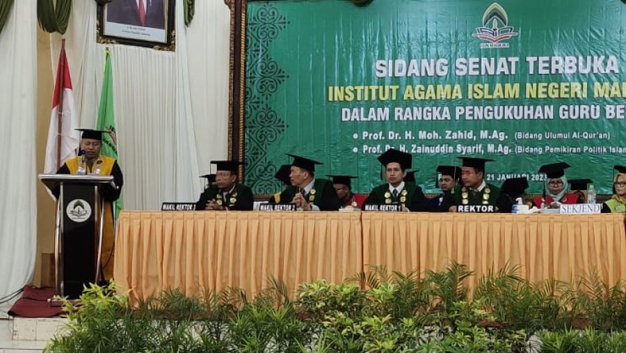 Prof DR. Muhamad Zahid, M.Ag Dikukuhkan Menjadi Guru Besar IAN Madura