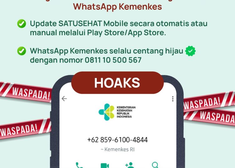 Muncul Penipuan Link SATUSEHAT di WA, Masyarakat Diimbau Hati-hati