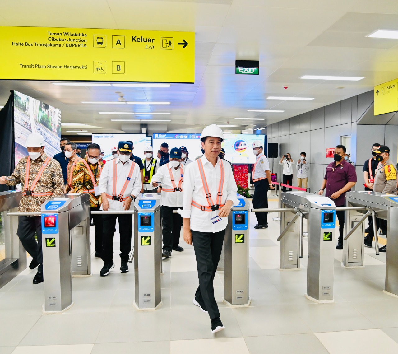 Perkembangan Pembangunan LRT  Ditinjau Presiden