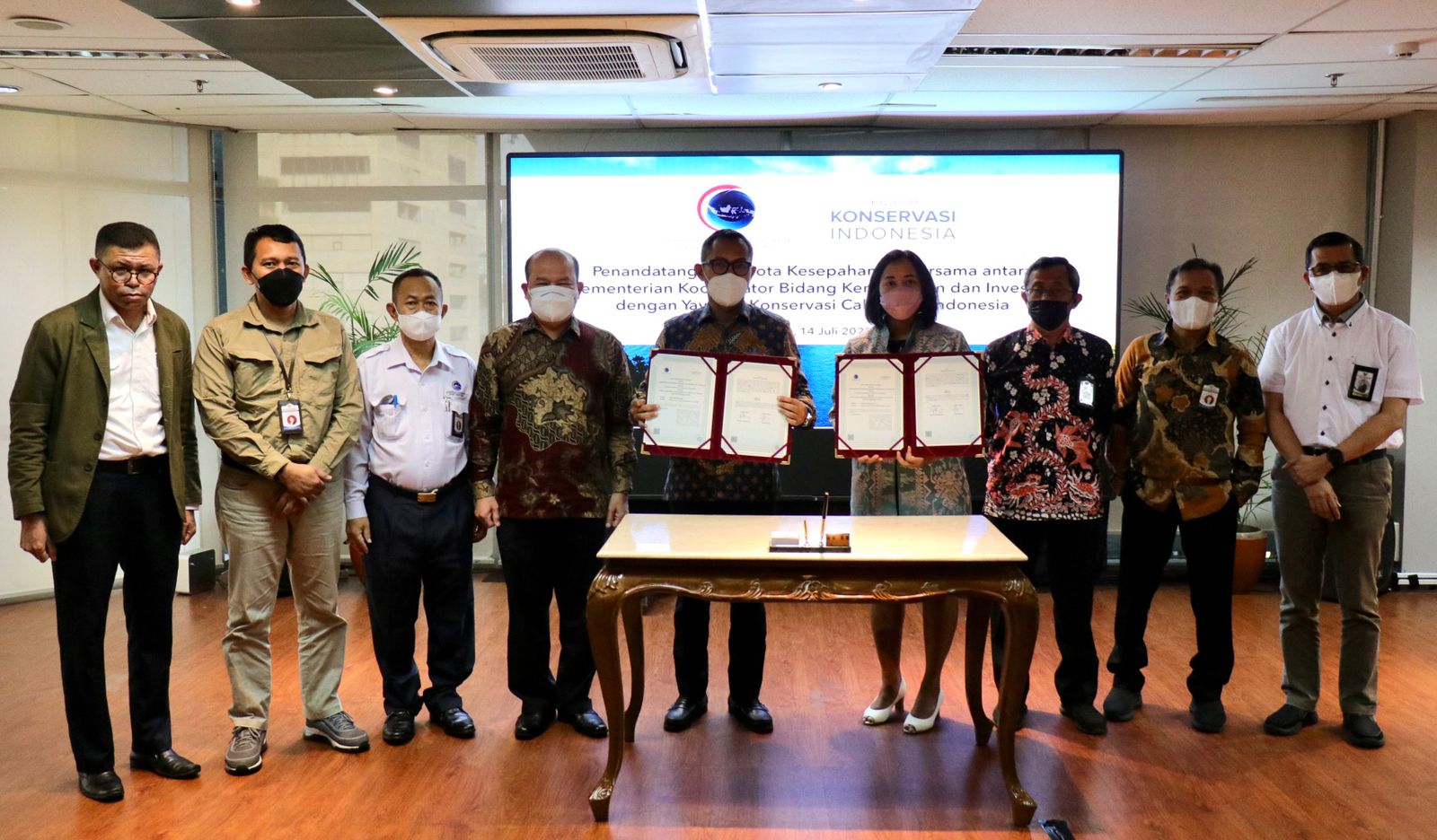 Nota Kesepahaman Bersama Penguatan Pengelolaan Sumber Daya Maritim dan Aksi Perubahan Iklim