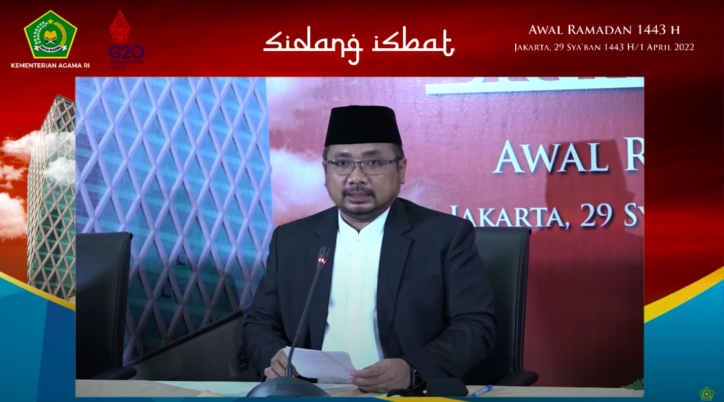 Pemerintah Tetapkan 1 Ramadan 1443H Jatuh Pada Minggu, 3 April 2022