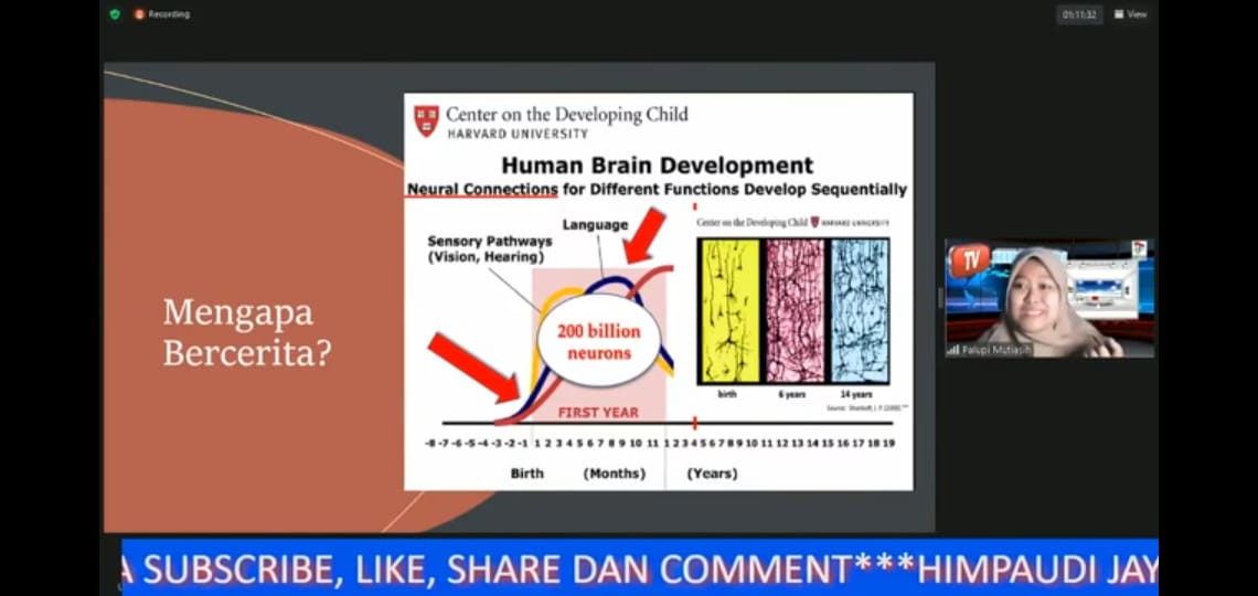 Mendongeng dan Bermusik Sambungkan 200 Miliar Sel Otak Anak Usia Dini