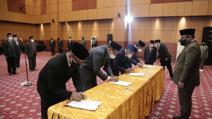 Tiga Rektor Baru di Perguruan Tinggi Keagamaan Negeri Dilantik