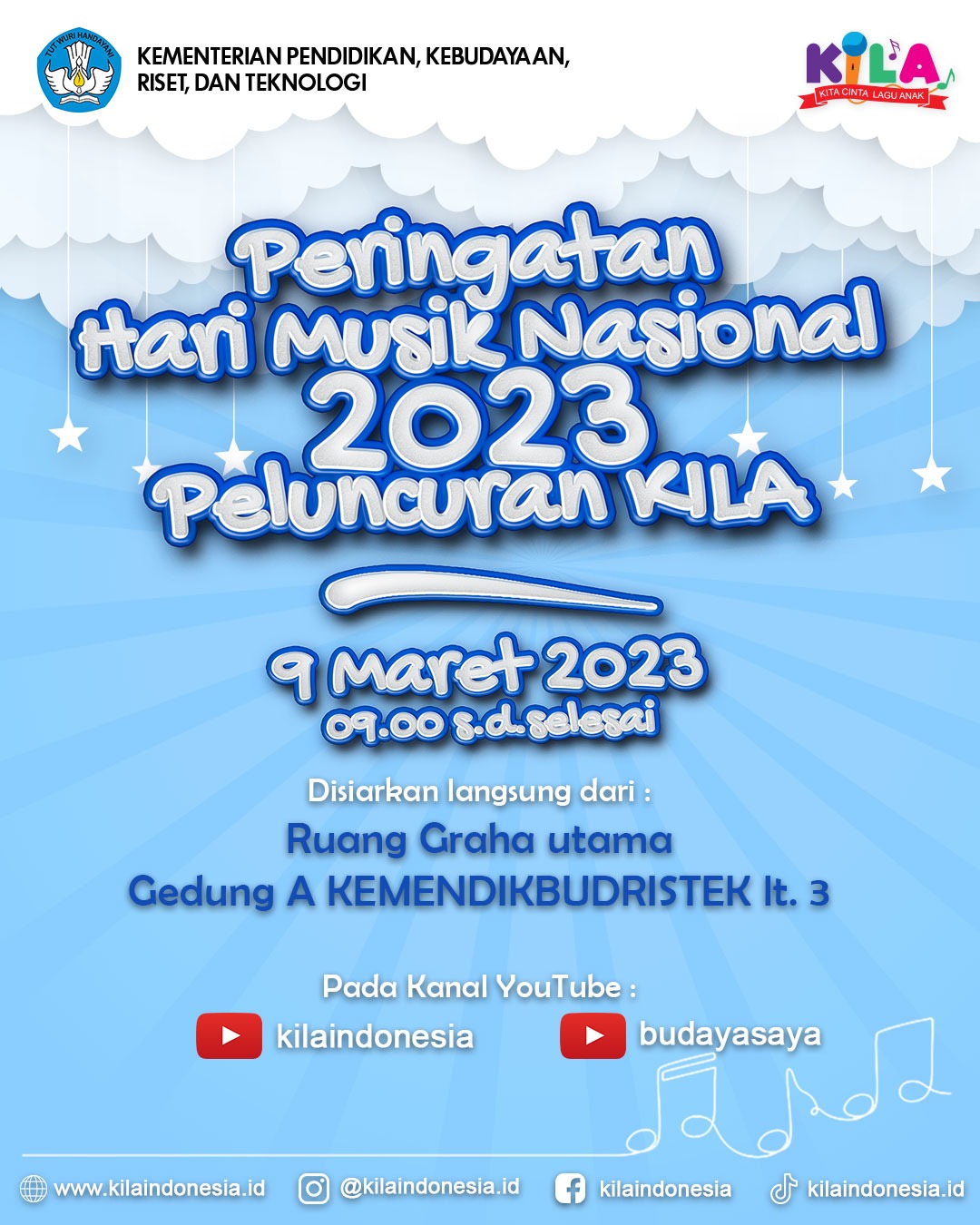 Hai Musik Nasional 2023, Program Kita Cinta Lagu Anak Dipentaskan di Empat Kota