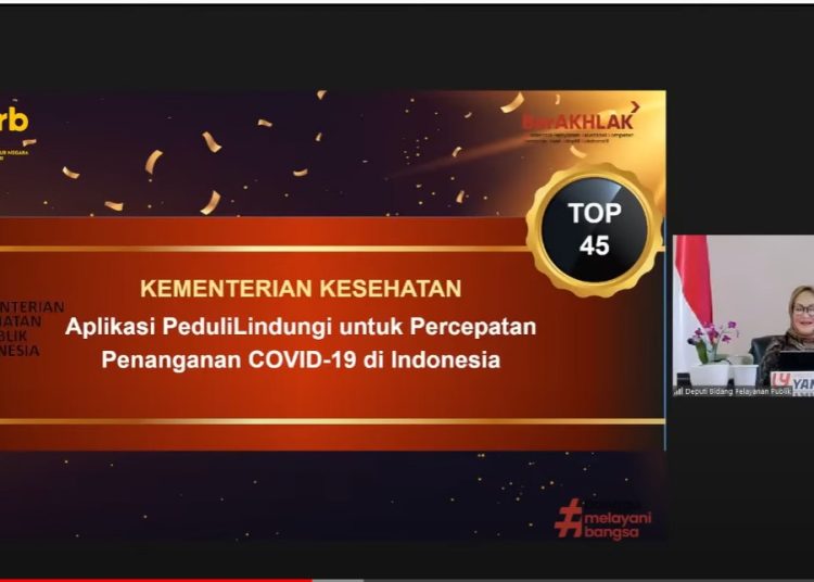 Aplikasi PeduliLindungi Raih Top Inovasi Pelayanan Publik Terpuji 2022