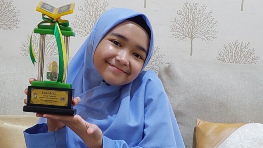 Aisyah Nur Ramadhani, Siswi MTsN 1 Pekanbaru Juara 1 MTQ Internasional di Qatar