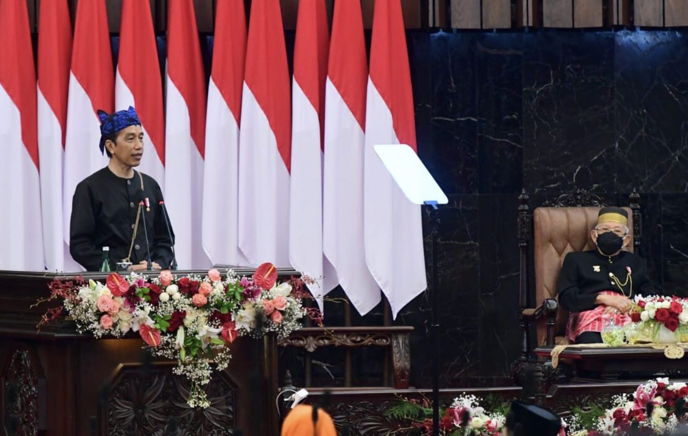 Berbaju Adat Baduy, Presiden Sampaikan Pidato Kenegaraan Kuatkan Solidaritas Kebangsaan