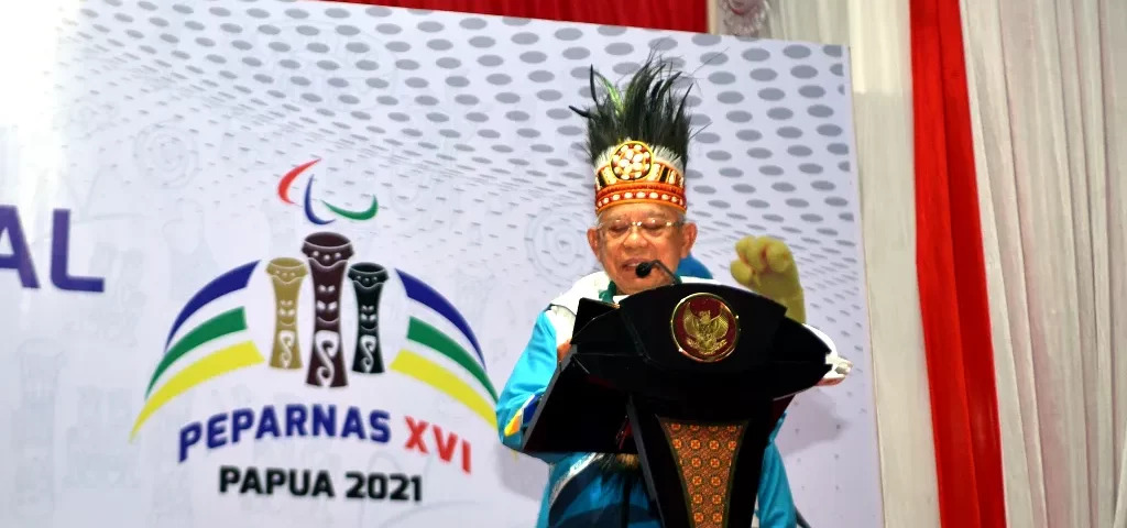 Pekan Paralimpik Nasional (Peparnas) XVI Papua  Dibuka Wakil Presiden
