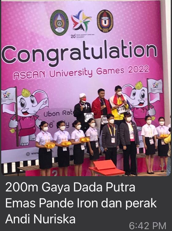 Hari Kedelapan AUG 2022, Indonesia Raih 87 Medali, Cabang Renang Terbanyak