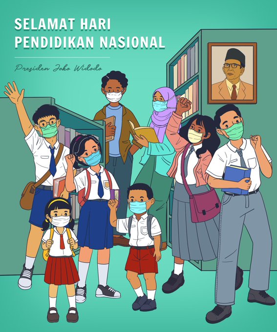 Pesan Presiden Hardiknas 2022, Pendidikan Anak Indonesia Tidak Boleh Terabaikan