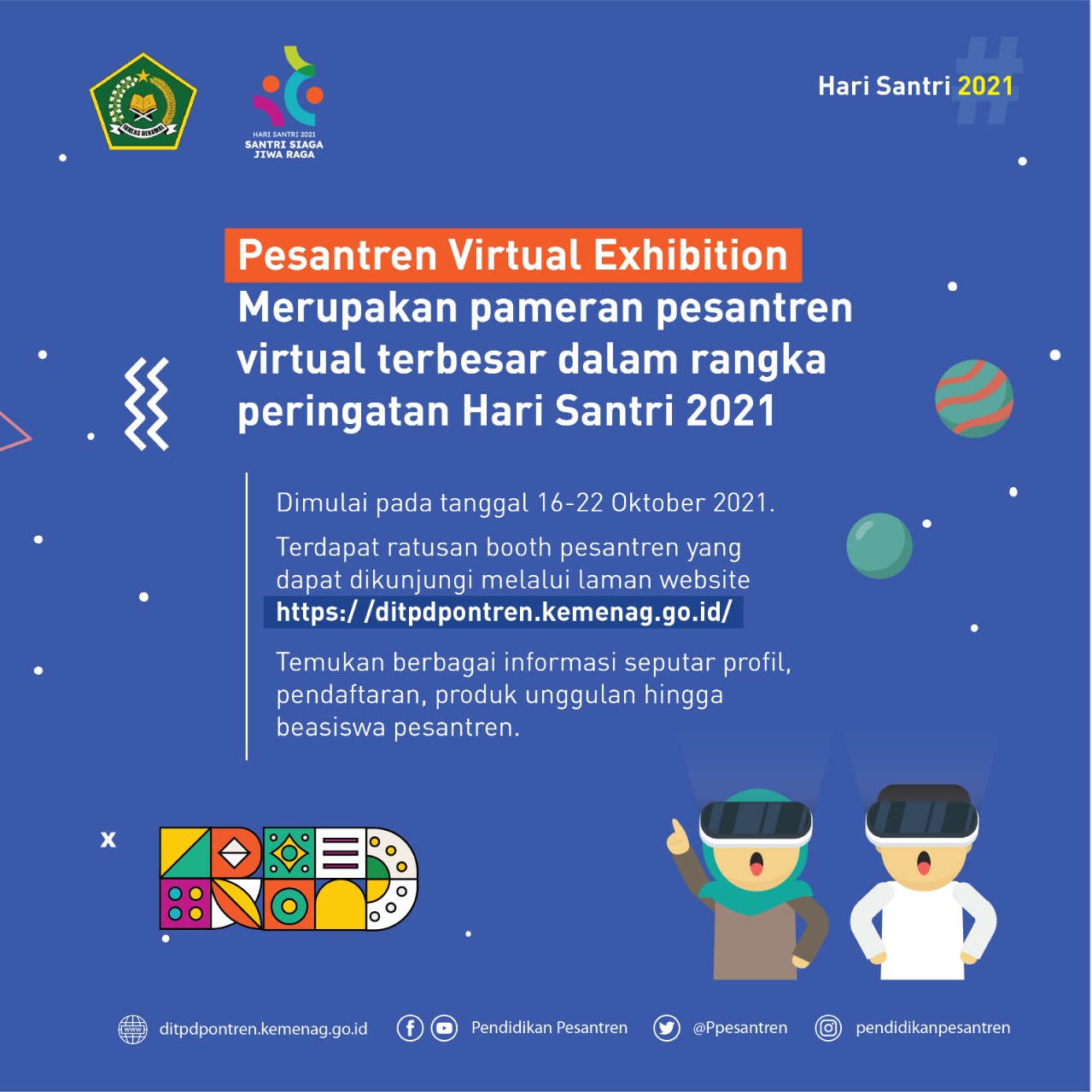Hari Santri, 100 Pesantren Ikuti Pameran Virtual