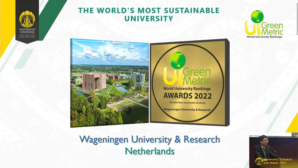 Wageningen University & Research Kampus Berkelanjutan Terbaik dari 1.050 Universitas Dunia, UI Terbaik di Indonesia