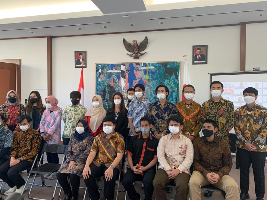 Dubes RI di Tokyo Kukuhkan Pengurus Persatuan Pelajar Indonesia Jepang 2021-2022