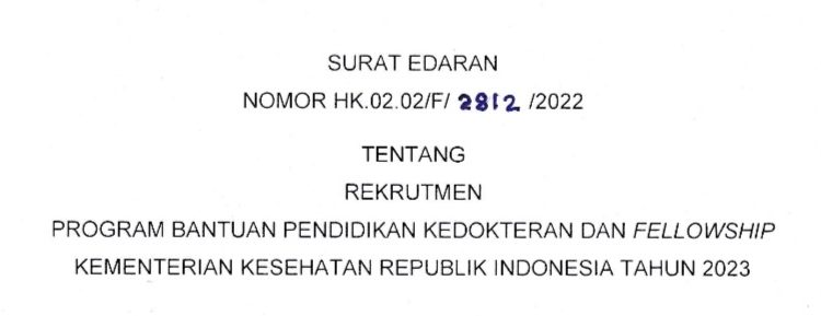 Kemenkes Tambah Kuota Beasiswa Kedokteran dan Fellowship Tahun 2023