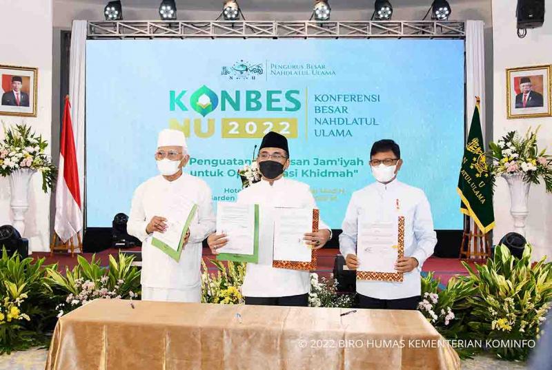 Percepat Transformasi Digital, Menkominfo Jalin Kerja Sama dengan PBNU