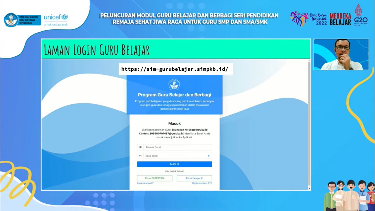 UNICEF dan Kemdilkbudristek Luncurkan Modul Guru Belajar dan Berbagi Seri Remaja Sehat Jiwa Raga