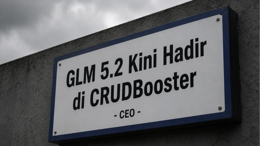 Model LLM GLM-5.2 Tersedia di CRUDBooster: Peningkatan Performa Menyaingi Claude Opus 4.8