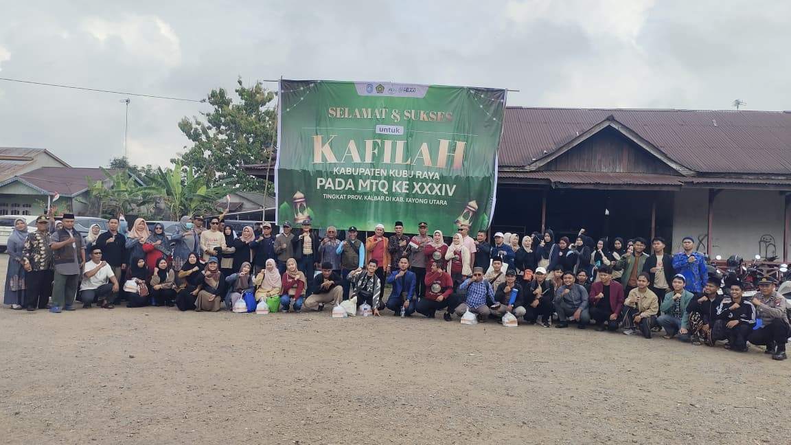 Lambaian Doa dari Rasau Jaya Iringi Langkah Kafilah Kubu Raya Menuju MTQ Kalbar di Kayong Utara