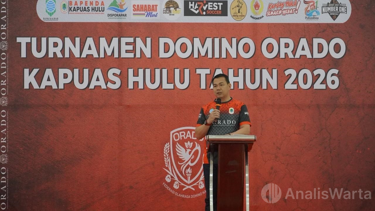 Bupati Fransiskus Diaan Buka Turnamen Domino ORADO 2026 di Putussibau