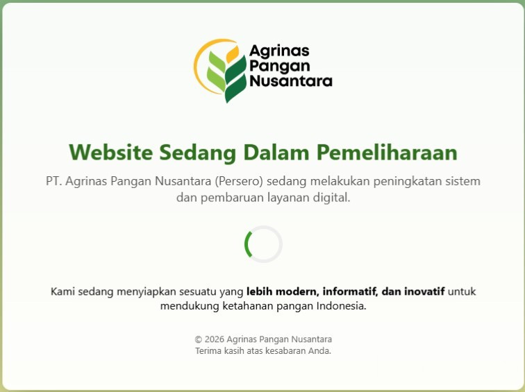 Situs Agrinas Disorot, Kelola Triliunan Tapi Website Diduga Asal Jadi, Pakai Canva