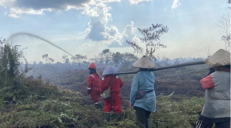 Karhutla Landa Dua Kecamatan di Kubu Raya, Belasan Hektare Lahan Terbakar