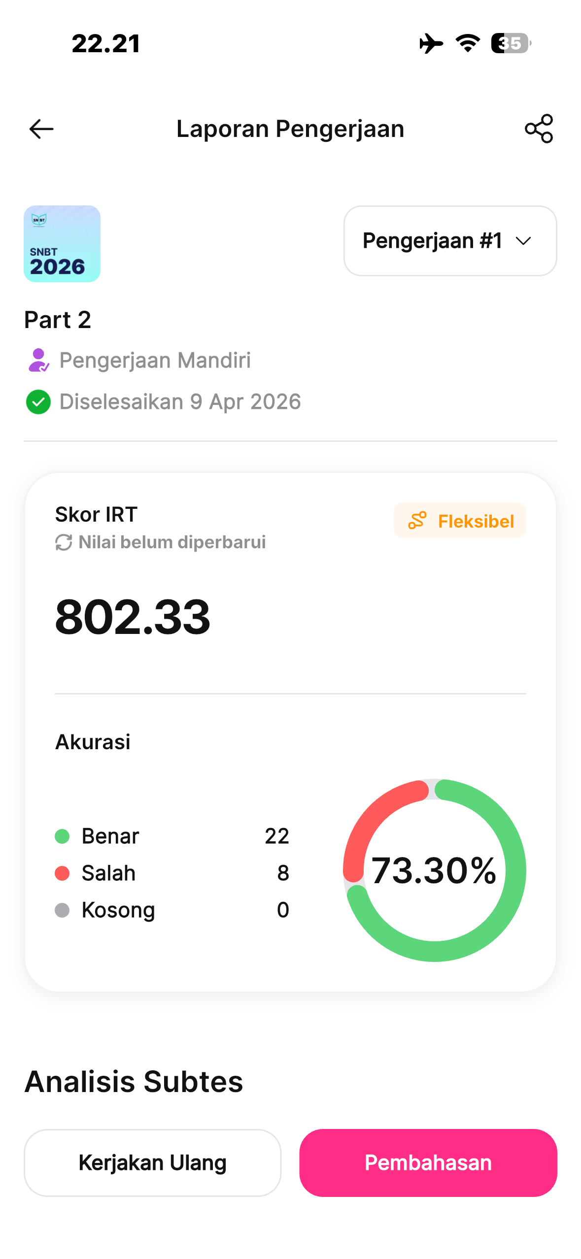 alhamdulillah ada peningkatan,sisa lbe masih 600 an 🤤