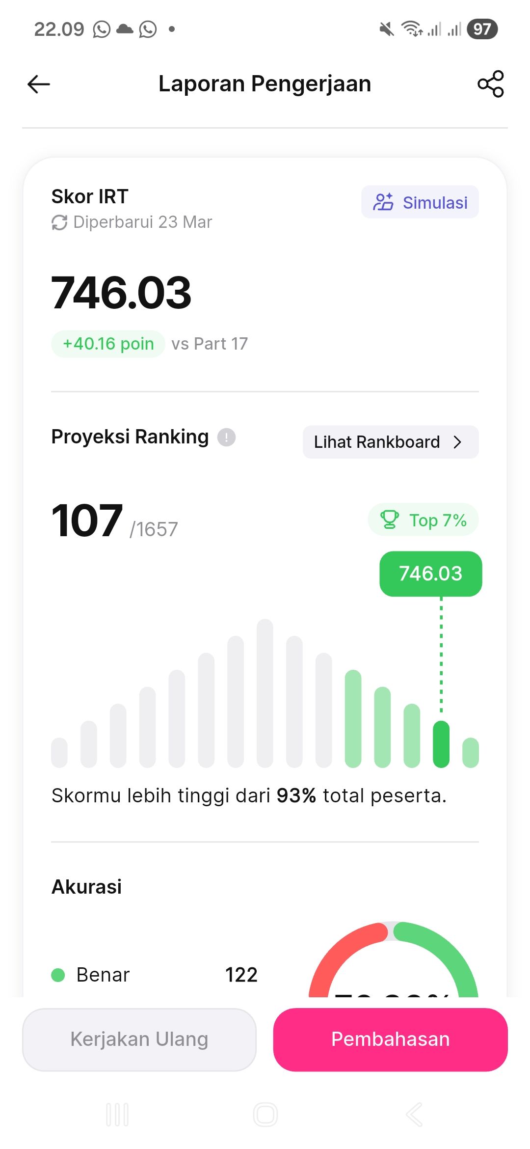 semoga nilai to aku di analitica mencerminkan nilai utbk aku nantii. jujur, plusnya to disinj tuh…