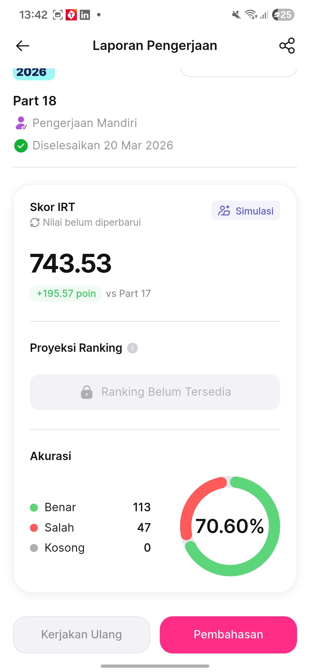 first time dapet 700! emg bener ternyata kalo subtes lain (selain pk pm) udh gacor (700+),…