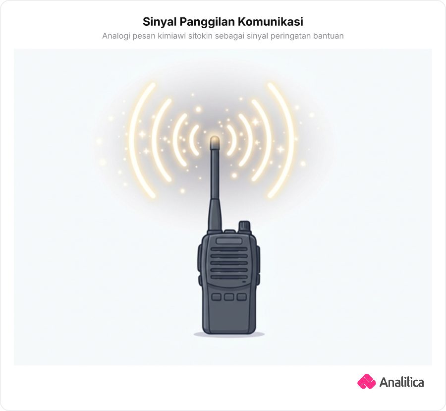 Ilustrasi walkie-talkie pemancar sinyal gelombang radio panggil bantuan