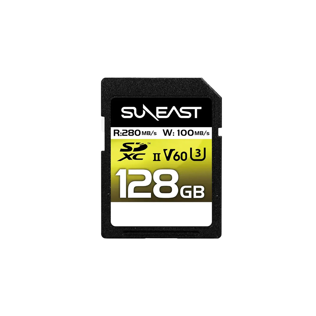 Suneast 128GB Ultimate Pro V60 SDXC UHS-II R: 280 MB/s, W: 150 MB/s - 1