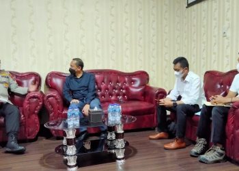 Ketua Komnas HAM RI, Ahmad Taufan Damanik saat Kunker dengan Kapolres Simalungun AKBP Agus Waluyo SIK, MH