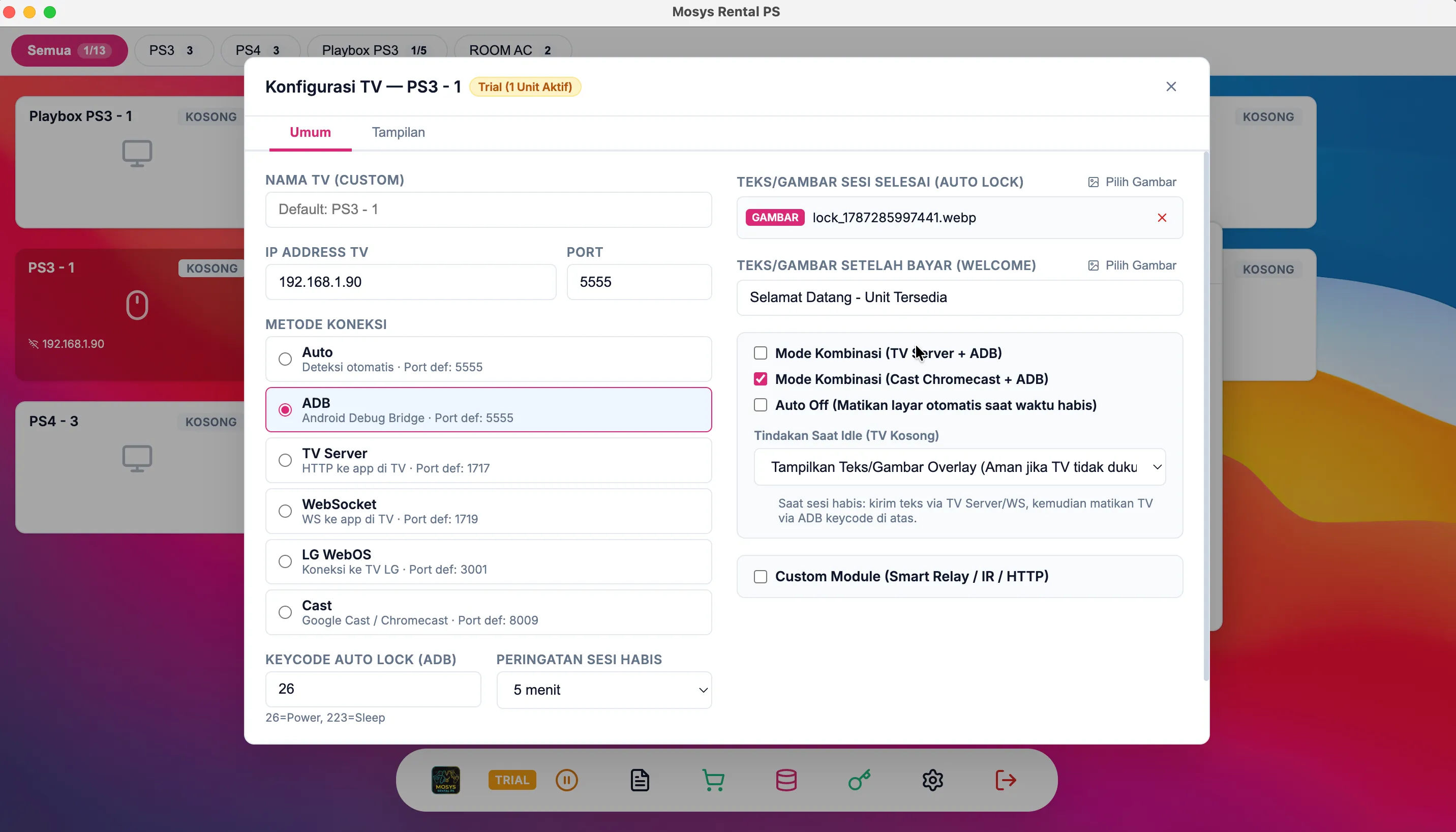 Pengaturan Koneksi ke Android TV / LG Webos