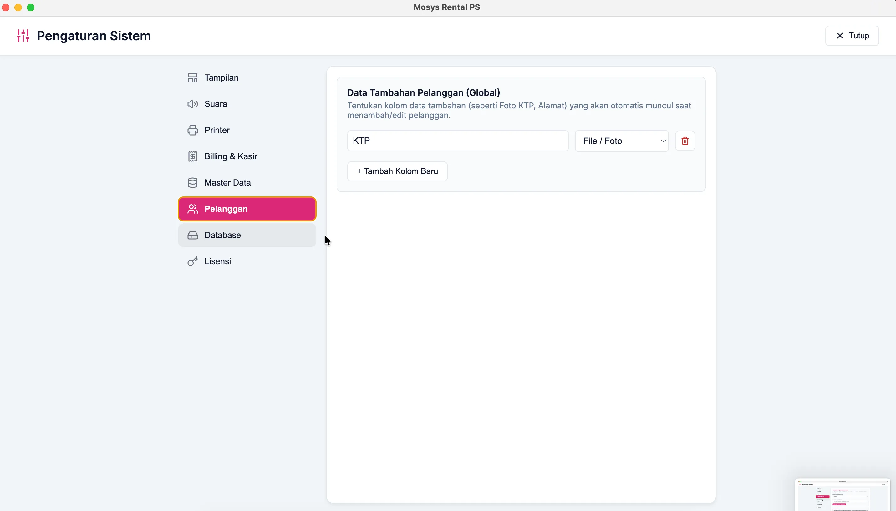 Custom data pelanggan ( mendukung upload file dan text )