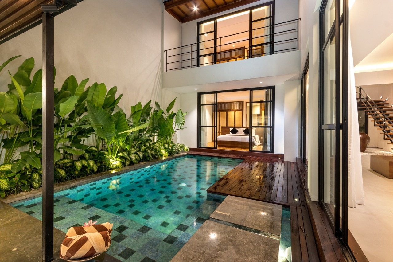 3-Bedroom Villa with Rooftop Terrace & Balinese Brick Design
