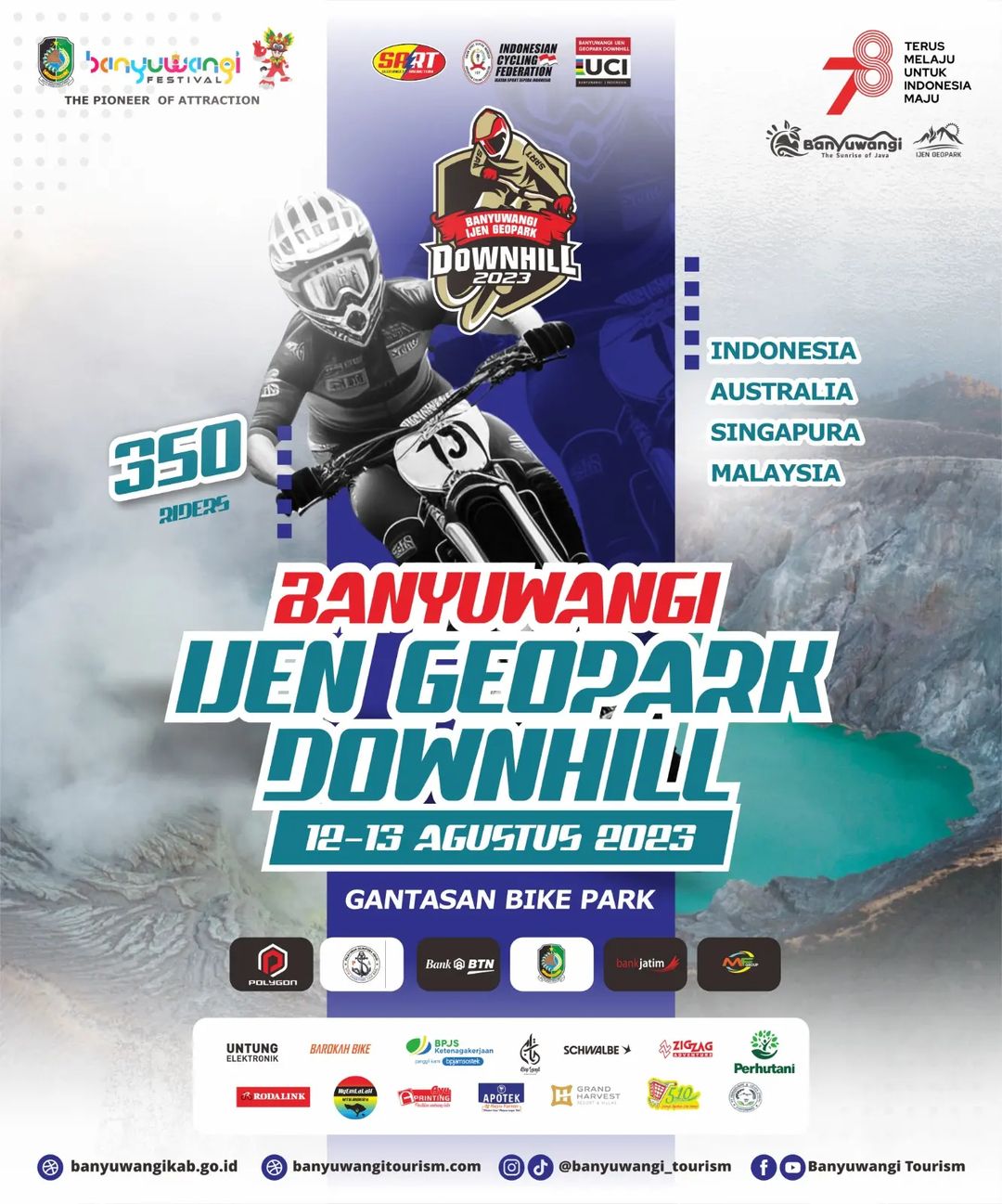 Banyuwangi Ijen Geopark Downhill - August 12-13, 2023