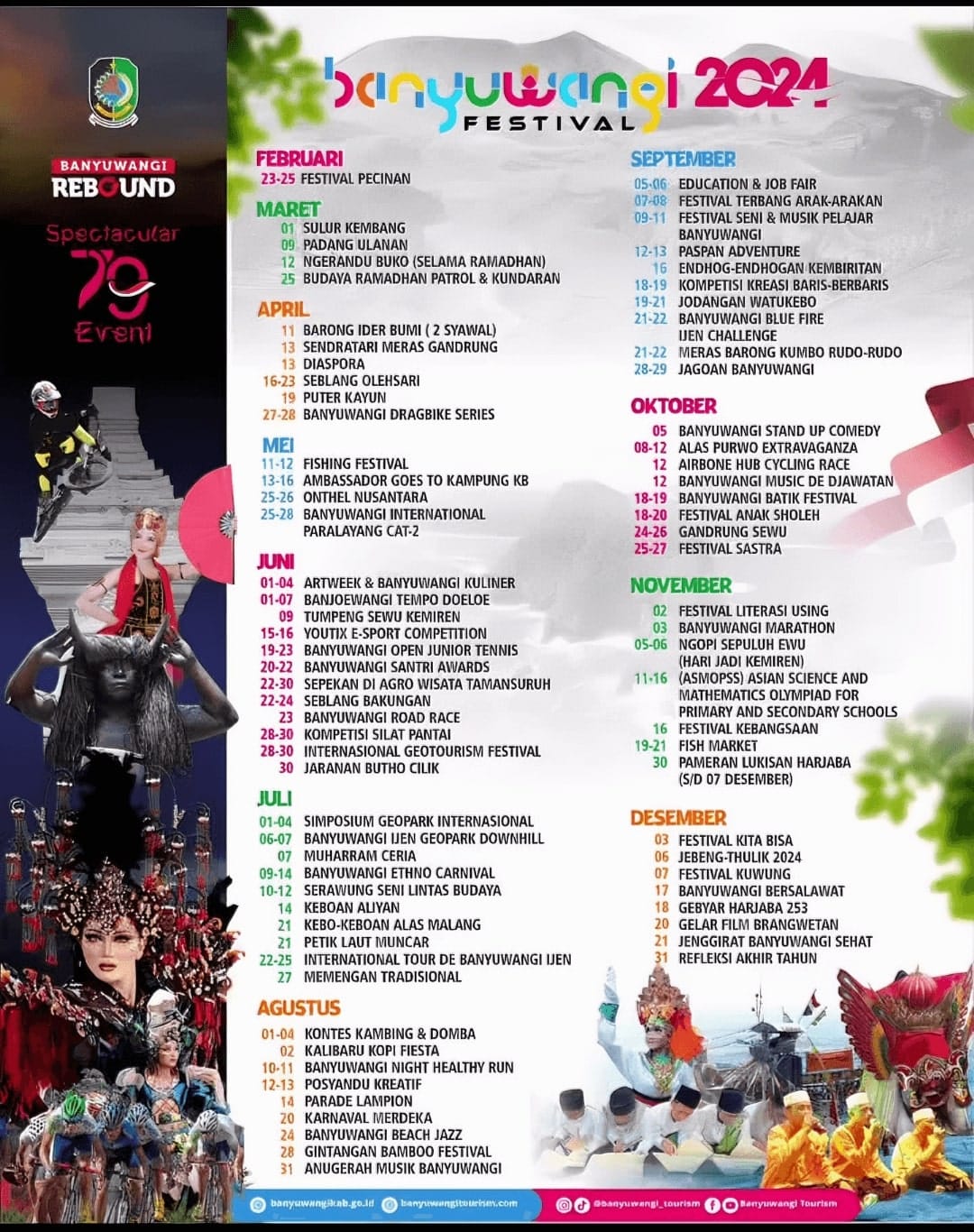 Banyuwangi Festival 2024 Calendar
