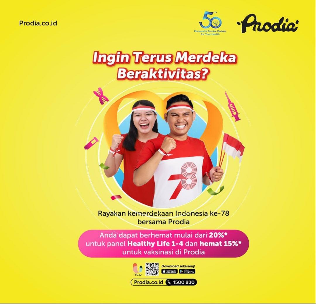 Merdeka dari Penyakit dengan Check-up dan Vaksinasi bersama Prodia Merdeka dari Penyakit dengan Check-up dan Vaksinasi bersama Prodia