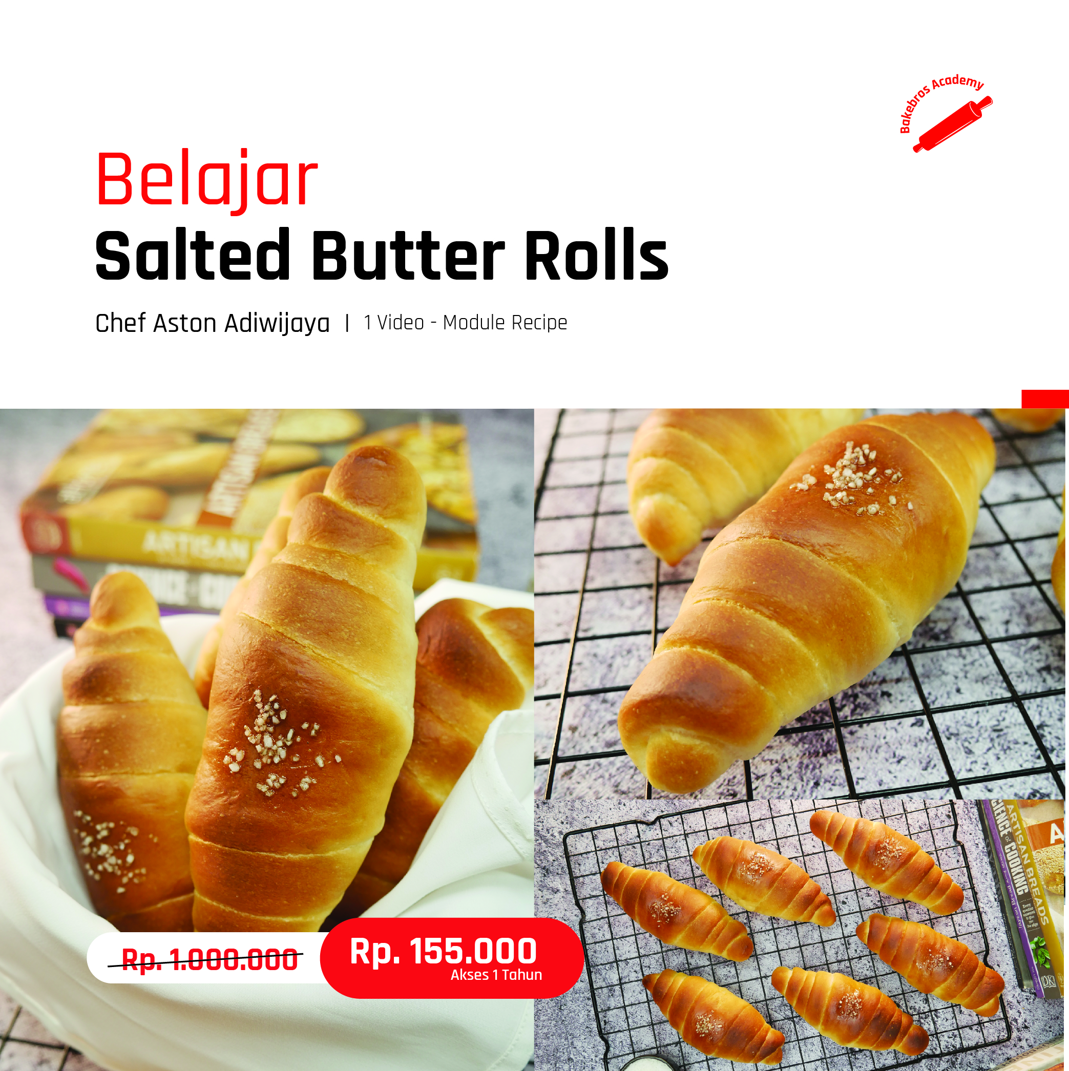 Salted Butter rolls -05