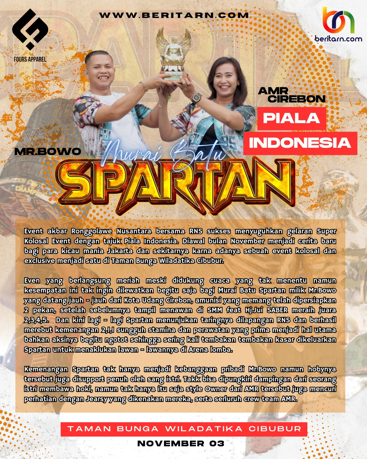 Murai Batu Spartan Nyaris Hattrick DI Piala Indonesia