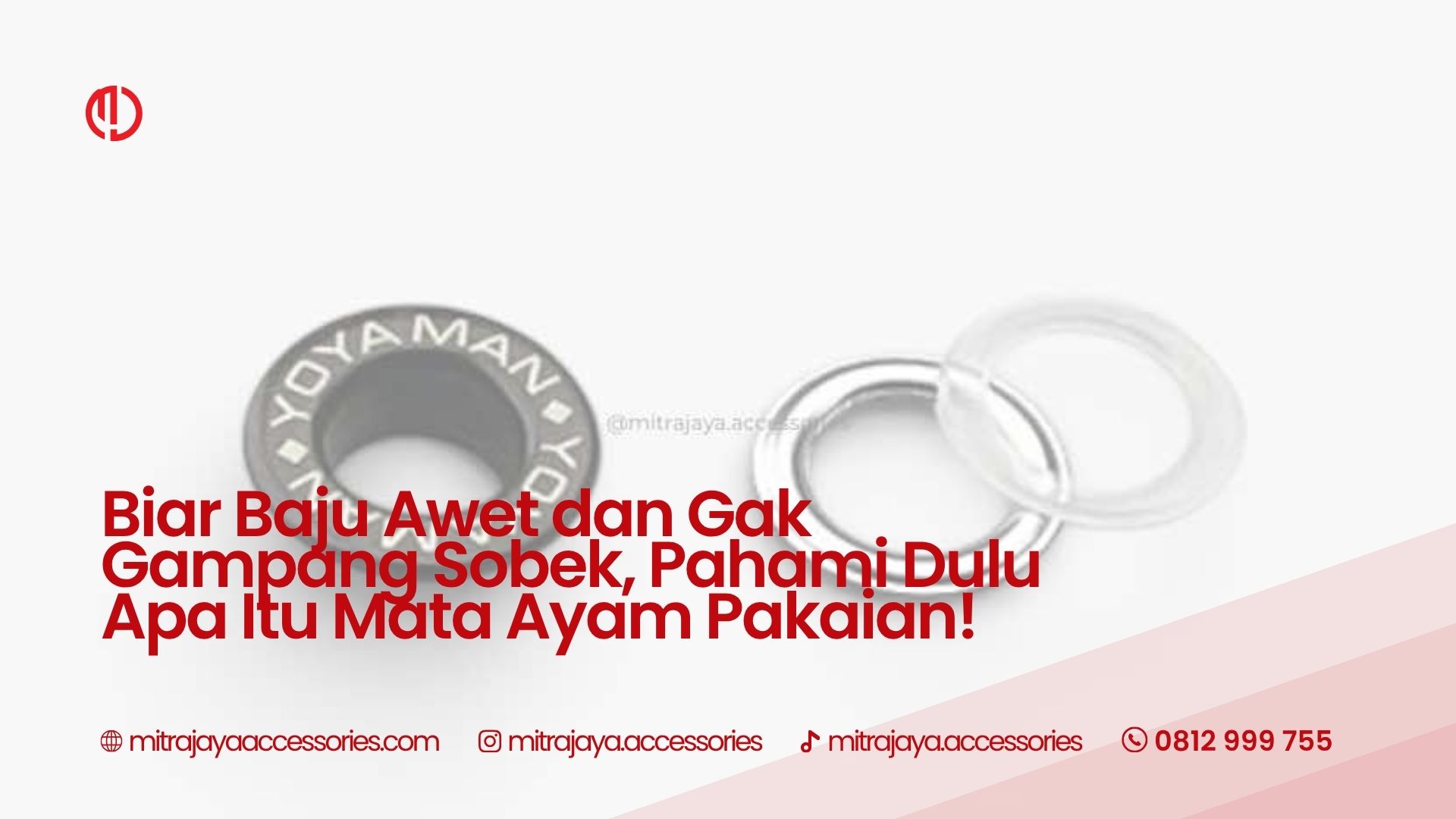 Biar Baju Awet dan Gak Gampang Sobek, Pahami Dulu Apa Itu Mata Ayam Pakaian!