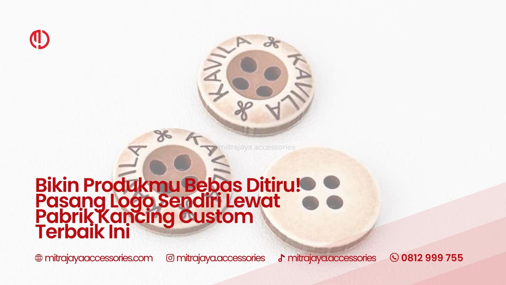 Bikin Produkmu Bebas Ditiru! Pasang Logo Sendiri Lewat Pabrik Kancing Custom Terbaik Ini