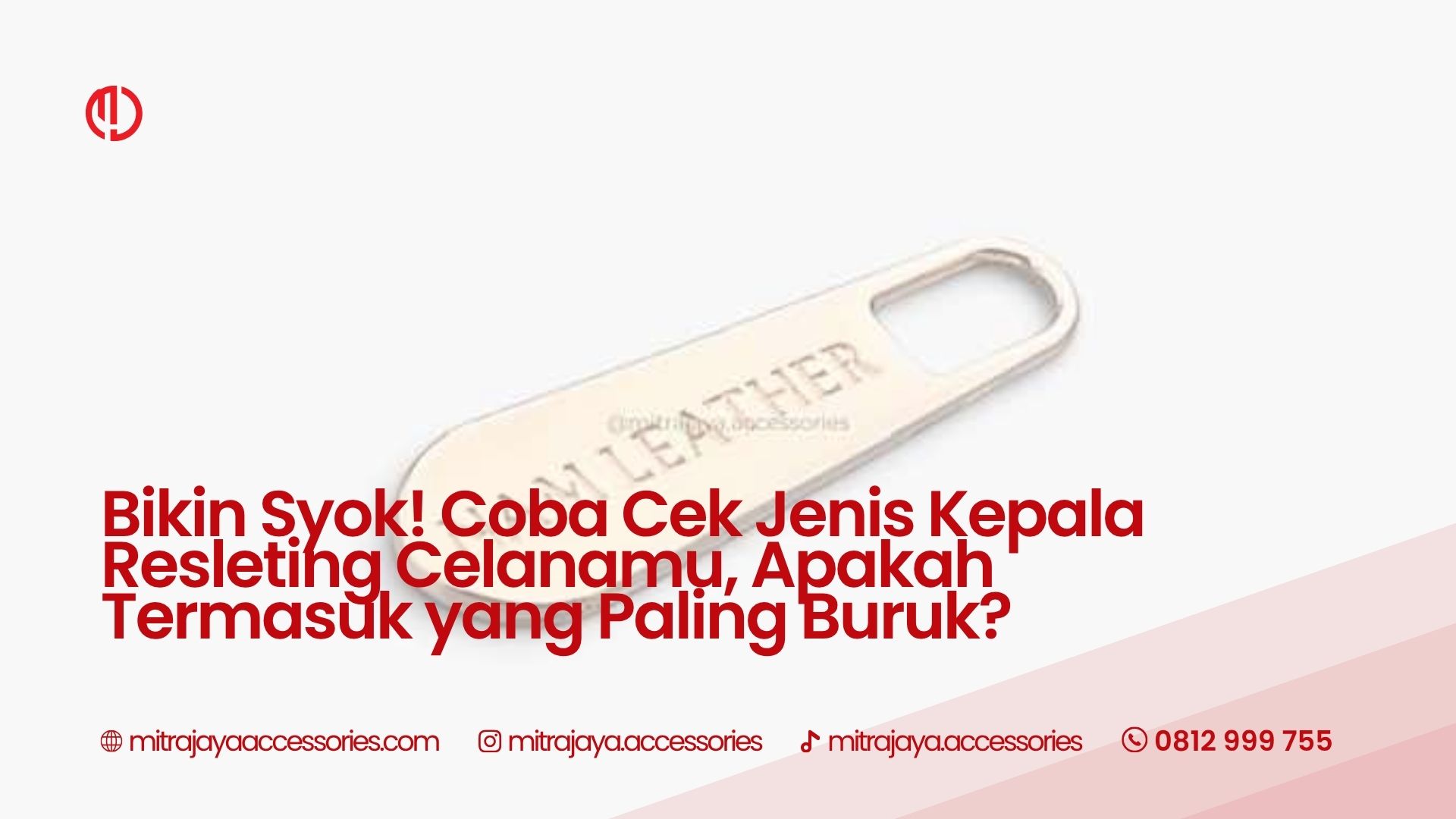 Bikin Syok! Coba Cek Jenis Kepala Resleting Celanamu, Apakah Termasuk yang Paling Buruk?