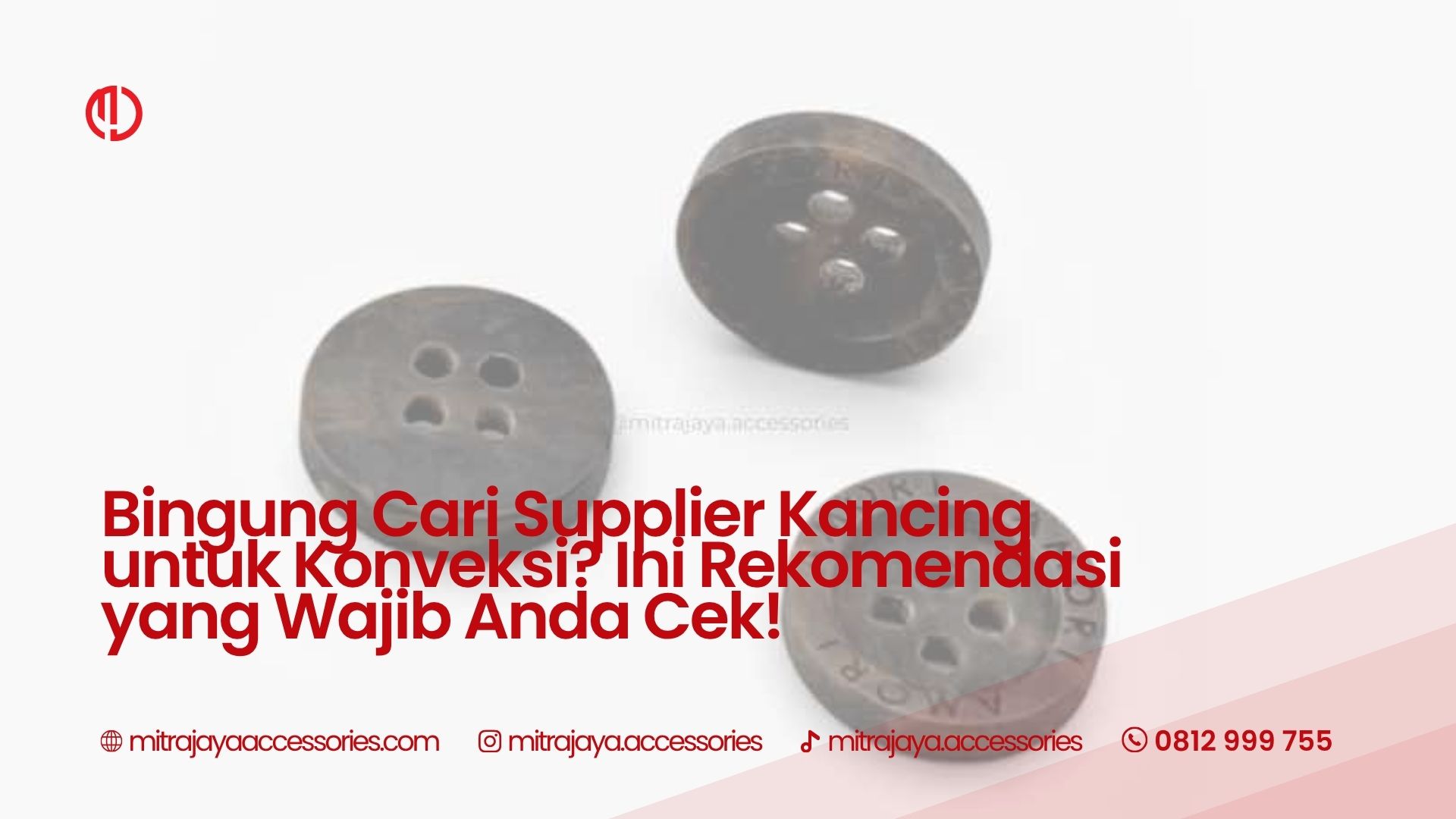 Bingung Cari Supplier Kancing untuk Konveksi? Ini Rekomendasi yang Wajib Anda Cek!