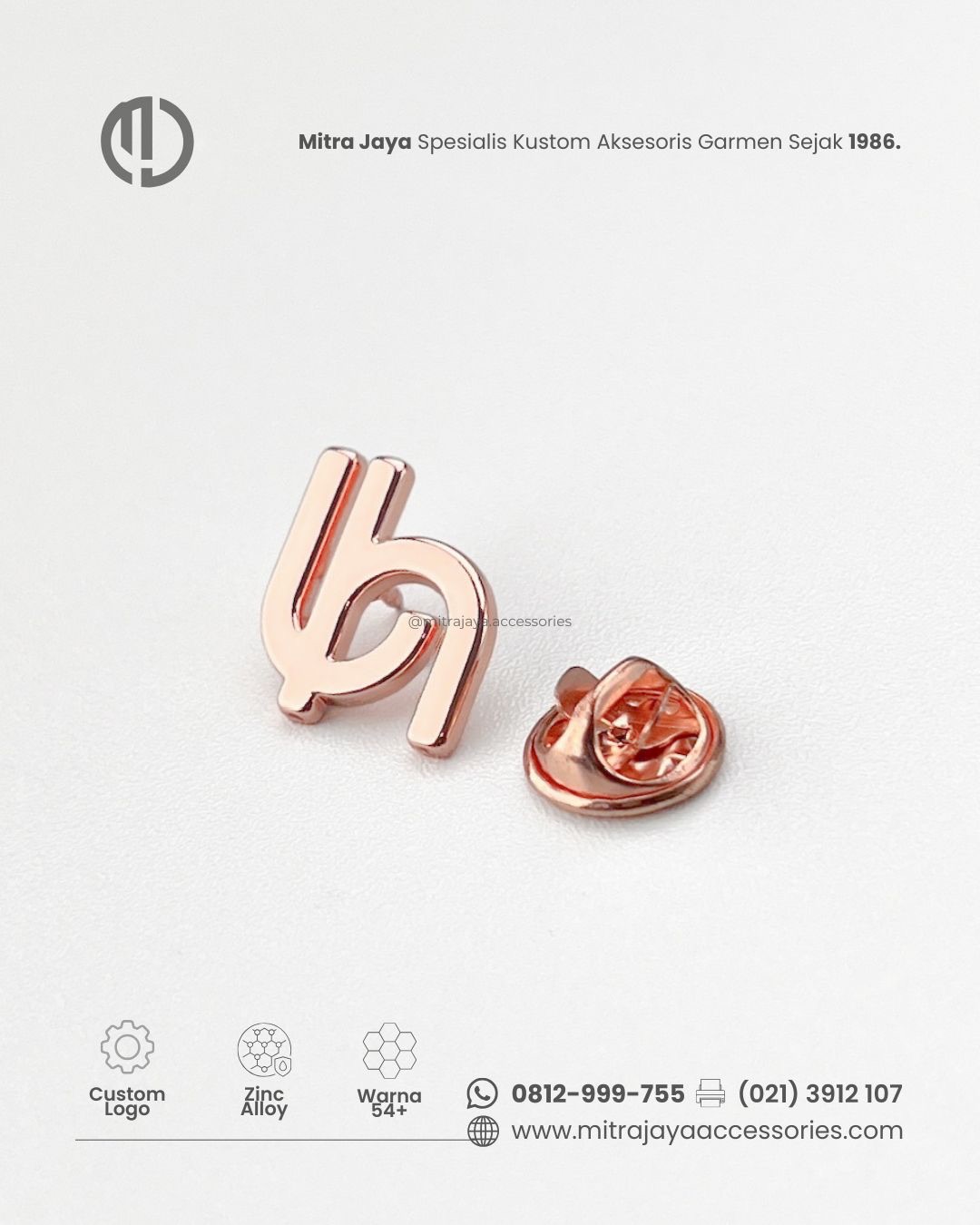 Pin Kupu Kupu Custom